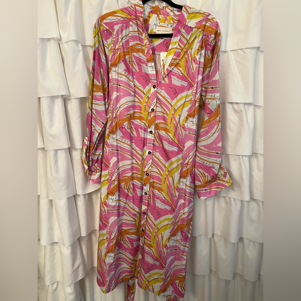 Vera for Anthropologie size L dress NWT preppy
